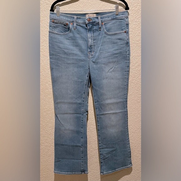 NWT Madewell Cali Demi Boot Blue Jeans Size 30 - Picture 5 of 13